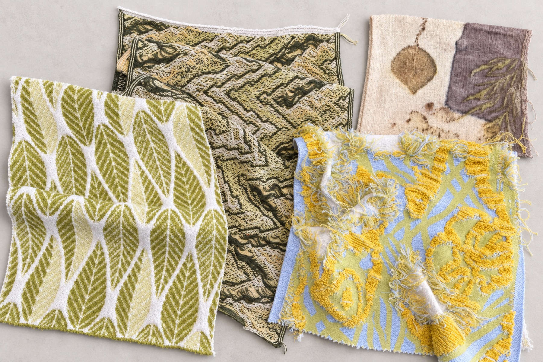 Library of technical knit swatches